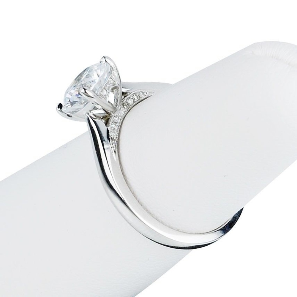 C. Gonshor designer diamond pave semi-mount Omaha cathedral setting ONLY